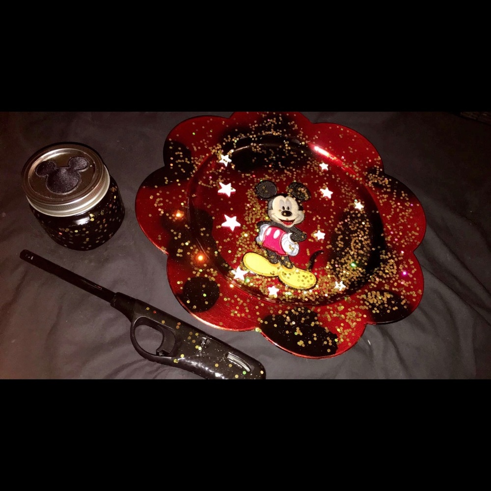 Mickey Mouse Rolling Tray Set!! Brand New!!